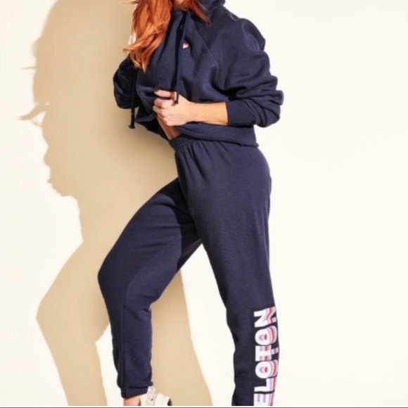 Spiritual Gangster Pants - PELOTON Spiritual Gangster Navy Track Pants